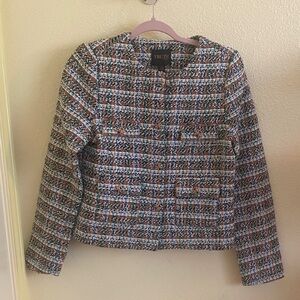 NWT Truth by Republic Multicolor Tweed Blazer, Size 6